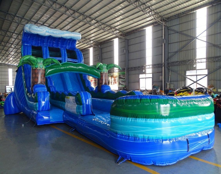 20’ Wave Dual-Lane Water Slide